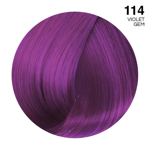 ADORE SEMI PERMANENT HAIR COLOUR VIOLET GEM#114 118ML