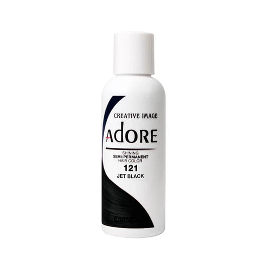 ADORE SEMI PERMANENT HAIR COLOUR JET BLACK #121 118ML