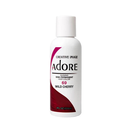 ADORE SEMI  PERMANENT HAIR COLOUR  WILD CHERRY#69  118ML