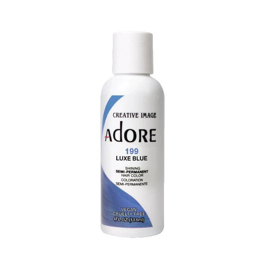 ADORE SEMI PERMANENT HAIR COLOUR LUXE BLUE#199 118ML