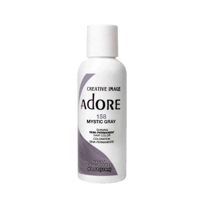 ADORE SEMI PERMANENT HAIR COLOUR MYSTIC GREY#158 118ML