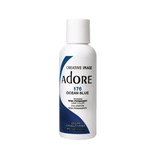 ADORE SEMI PERMANENT HAIR COLOUR OCEAN BLUE#176 118ML