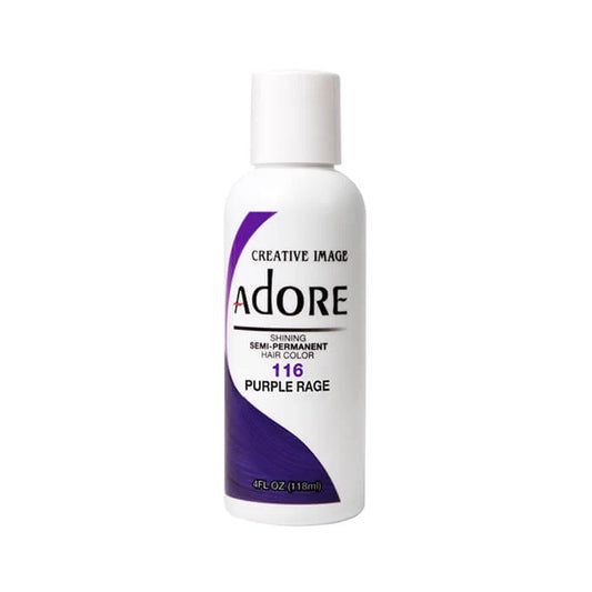 ADORE SEMI PERMANENT HAIR COLOUR PURPLE RAGE#116 118ML