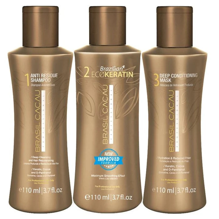 BRASIL CACAU Keratin Treatment Kit 3 x 110ml