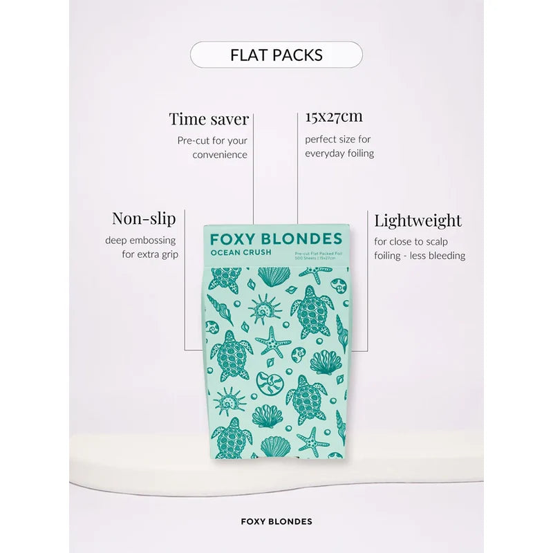 FOXY BLONDES FLAT PACKS ALL PATTERENS Pre Cut 500 Sheets 15 x 27cm