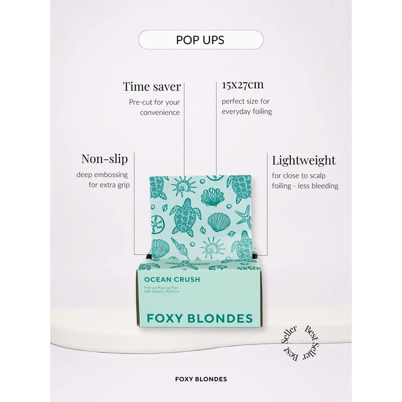 FOXY BLONDES POP UPS ALL PATTERENS Pre Cut Foil 500 Sheets 15 x 27cm
