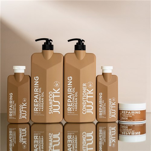 JUSTK Coconut Oil & Argan Oil Repairing Conditioner 1L