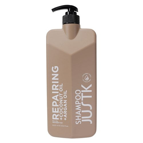 JUSTK Coconut Oil & Argan Oil Repairing Shampoo 1L
