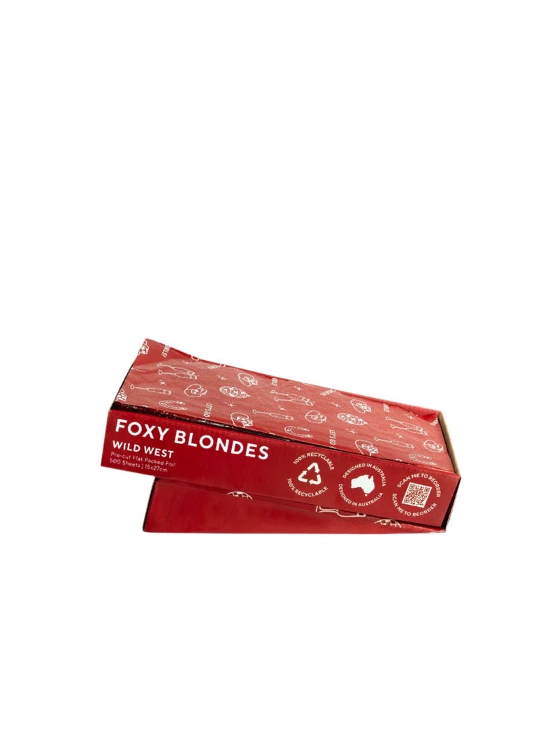 FOXY BLONDES FLAT PACKS ALL PATTERENS Pre Cut 500 Sheets 15 x 27cm