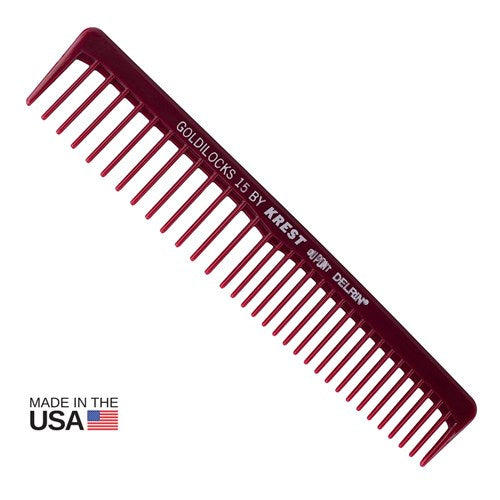 Krest Goldilocks No. 15 Styling Comb - 16.5cm
